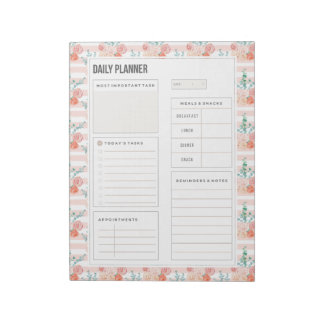 Waterverf Rozen Bouquet 40 pagina's Daily Planner Notitieblok