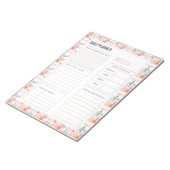 Waterverf Rozen Bouquet 40 pagina's Daily Planner Notitieblok (Schuin)
