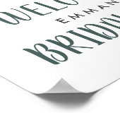 Waterverf & Rozen Bridal Show Welkomstwoord Poster (Hoek)