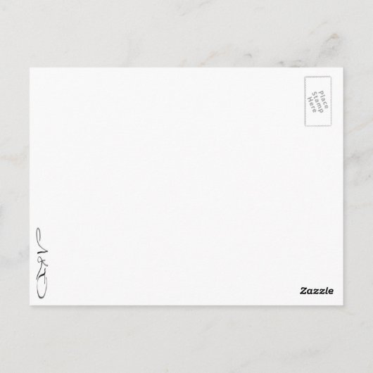 Waterverf rozen briefkaart (Achterkant)