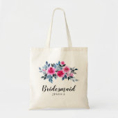 Waterverf Rozen bruiloft bruidsmeisje Tote Bag (Voorkant)
