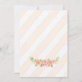 Waterverf Rozen bruiloft Kaart (Achterkant)