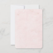 Waterverf Rozen Bruiloft RSVP Kaart (Achterkant)