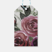 Waterverf rozen cadeaulabel (Achterkant)