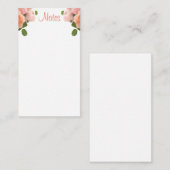 Waterverf Rozen Calligraphed Script Sjabloon Chic (Voorkant / Achterkant)