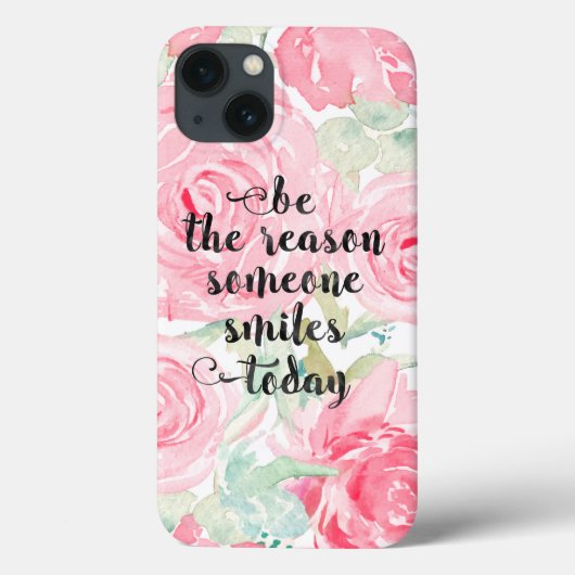 Waterverf rozen Case-Mate iPhone case (Achterkant)