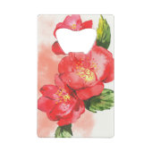 Waterverf Rozen Creditkaart Flessenopener (Achterkant)