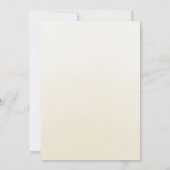 Waterverf Rozen Crème Goud Bloemen Quinceanera Kaart (Achterkant)