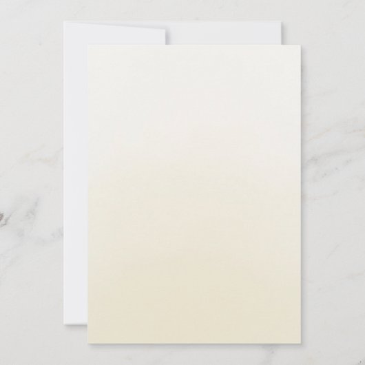 Waterverf Rozen Crème Goud Bloemen Quinceanera Kaart (Achterkant)