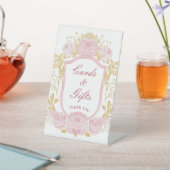 Waterverf Rozen Crest Kaarten & Geschenken Reclamebord Met Voetstuk (Insitu)