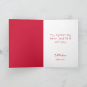 Waterverf Rozen Cupido Happy Valentijnsdag Kaart (Binnen)