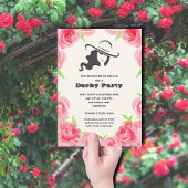 Waterverf Rozen Derby Party Kaart