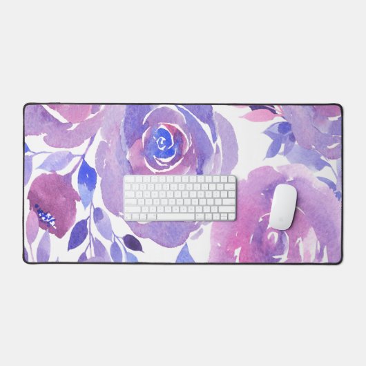 Waterverf Rozen Desk Mat (Keyboard & Muis)