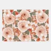 Waterverf rozen elegant floral  bruiloft inpakpapier vel (Voorkant 2)