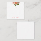 Waterverf Rozen Elegant Handgeschreven Sjabloon Fl (Voorkant / Achterkant)