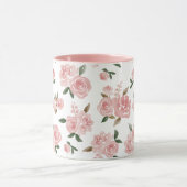 Waterverf Rozen | Elegante bloem Mok (Midden)