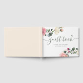 Waterverf rozen. Elegante bloemen botanische bruil Gastenboek (Volledig)