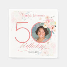 Waterverf Rozen Elegante Foto Roze 50ste Verjaarda