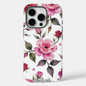 Waterverf Rozen en bladeren Case-Mate iPhone Case (Achterkant)