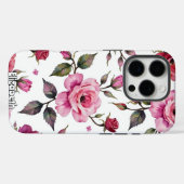 Waterverf Rozen en bladeren Case-Mate iPhone Case (Achterkant (horizontaal))