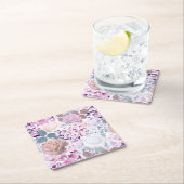 Waterverf rozen en brandkranen. kartonnen onderzetters (Insitu)