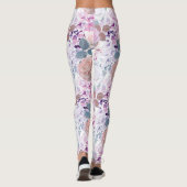 Waterverf rozen en brandkranen. leggings (Achterkant)