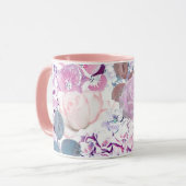 Waterverf rozen en brandkranen. mok (Voorkant links)