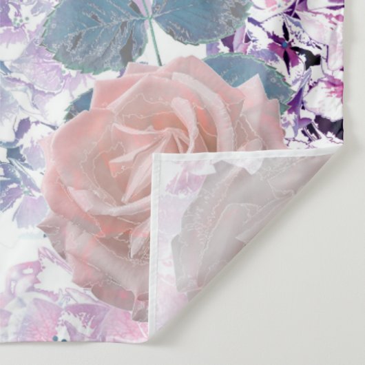 Waterverf rozen en brandkranen. wandkleed (Detail)