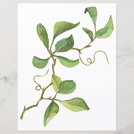 Waterverf Rozen en epileermachines (Achterkant)