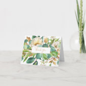 Waterverf Rozen en Eucalyptus Note Kaart (Voorkant)