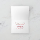 Waterverf Rozen en gemengde bessen Verjaardag Kaar Kaart (Binnen)