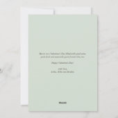 Waterverf Rozen en Greenery LOVE Valentijnsdag Feestdagenkaart (Achterkant)