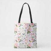 Waterverf Rozen en knoppen Tote Bag (Voorkant)