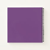 Waterverf rozen en lijst met monogram floraal notitieboek (Achterkant)