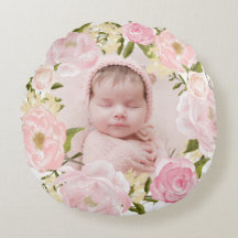 Waterverf Rozen en pioenen krans kwekerij