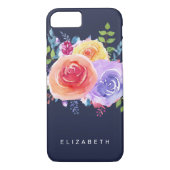 Waterverf Rozen Floral Bouquet Case-Mate iPhone Case (Achterkant)