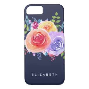 Waterverf Rozen Floral Bouquet iPhone 8/7 Hoesje