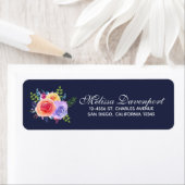 Waterverf Rozen Floral Bouquet Etiket (Insitu)