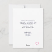 Waterverf Rozen Floral Bouquet Moederdag Feestdagenkaart (Achterkant)