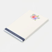 Waterverf Rozen Floral Bouquet Post-it® Notes (Schuin)