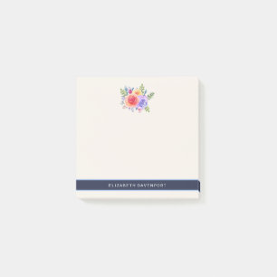 Waterverf Rozen Floral Bouquet Post-it® Notes