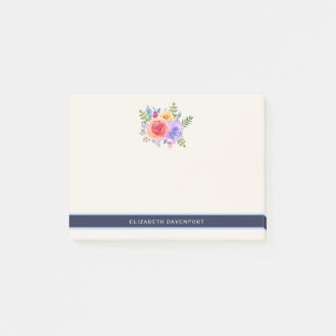 Waterverf Rozen Floral Bouquet Post-it® Notes
