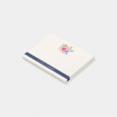 Waterverf Rozen Floral Bouquet Post-it® Notes (Schuin)