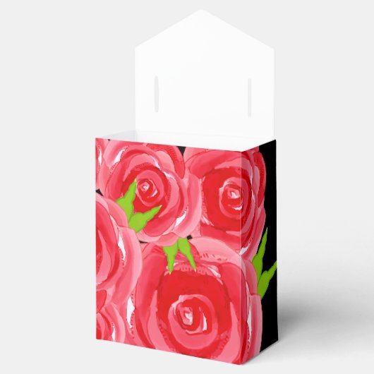 Waterverf Rozen Floral Derby Day Bedankdoosjes (Geopend)