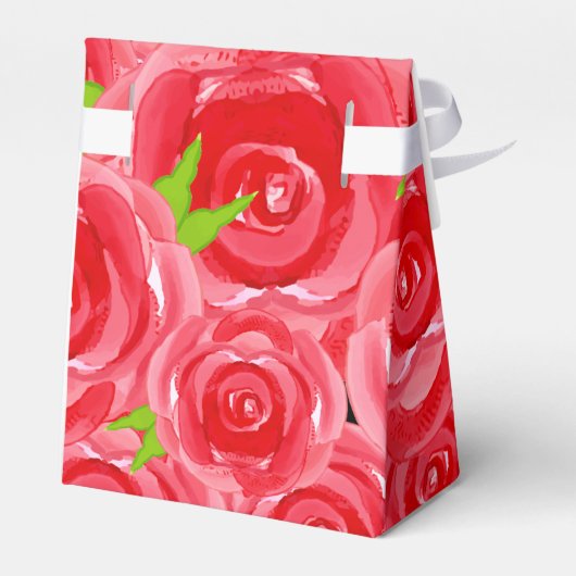 Waterverf Rozen Floral Derby Day Bedankdoosjes (Achterkant)