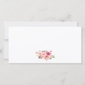 Waterverf Rozen Floral Gold Gift Certificate (Achterkant)