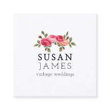 Waterverf  Rozen Floral Simples