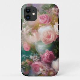  Waterverf Rozen geschilderd in alle kleuren Case-Mate iPhone Case