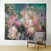  Waterverf Rozen geschilderd in alle kleuren Wandkleed (In Situ (horizontaal))