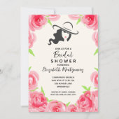 Waterverf Rozen Groot Pet Vrijgezellenfeest Kaart (Voorkant)